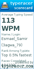 Scorecard for user 3agwa_79