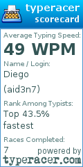 Scorecard for user aid3n7