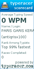 Scorecard for user antiqrisx100