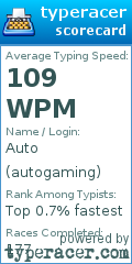 Scorecard for user autogaming