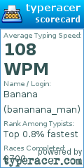 Scorecard for user bananana_man