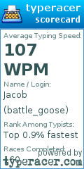 Scorecard for user battle_goose