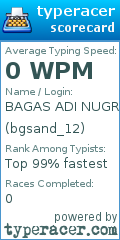 Scorecard for user bgsand_12