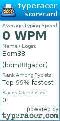Scorecard for user bom88gacor