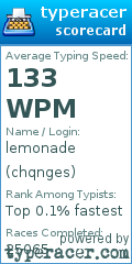 Scorecard for user chqnges