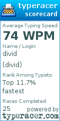 Scorecard for user divid