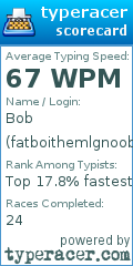 Scorecard for user fatboithemlgnoob