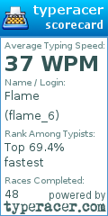Scorecard for user flame_6