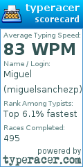 Scorecard for user miguelsanchezp