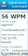 Scorecard for user nooobsaibooot