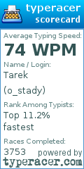 Scorecard for user o_stady