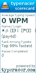Scorecard for user pay4d