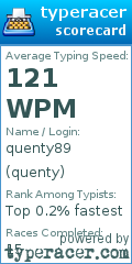 Scorecard for user quenty