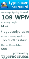 Scorecard for user roguecurlybracket