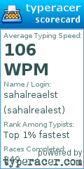 Scorecard for user sahalrealest