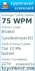 Scorecard for user ussdestroyer35