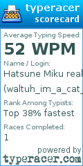 Scorecard for user waltuh_im_a_cat_waltuh
